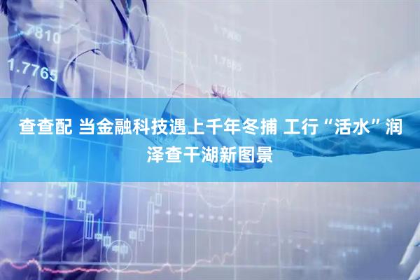 查查配 当金融科技遇上千年冬捕 工行“活水”润泽查干湖新图景
